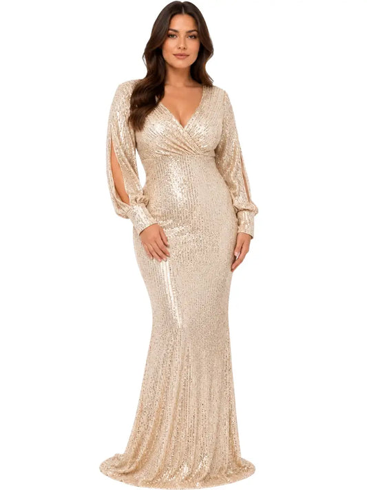 Vestido con lentejuela - Ref: 16255-330