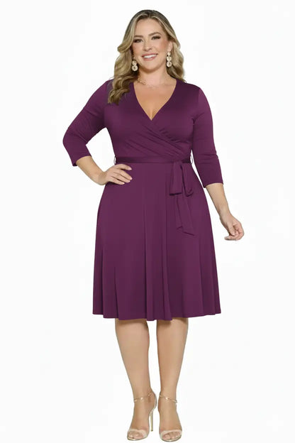 Vestido corto  plus ejecutivo mujer