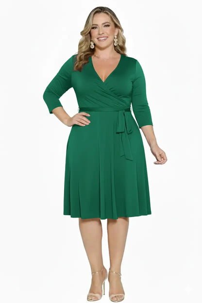 Vestido corto  plus ejecutivo mujer