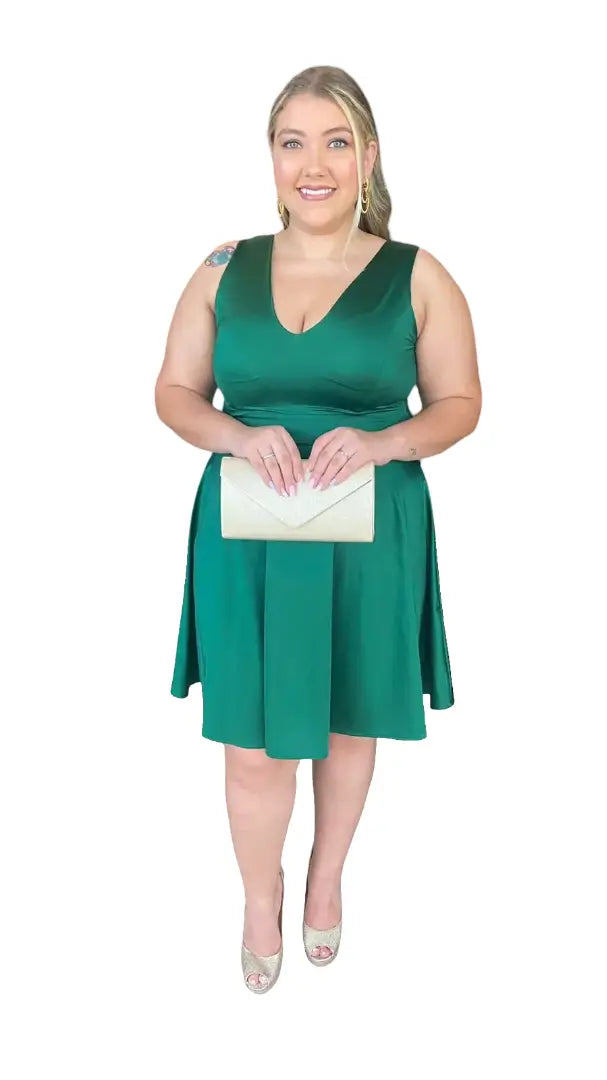 Vestido corto plus mujer - Fátima
