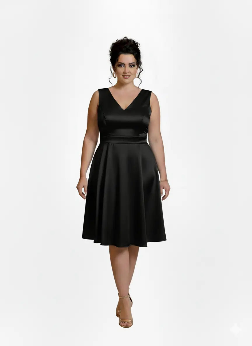 Vestido corto plus mujer - Fátima