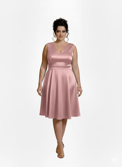 Vestido corto plus mujer - Fátima