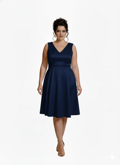 Vestido corto plus mujer - Fátima