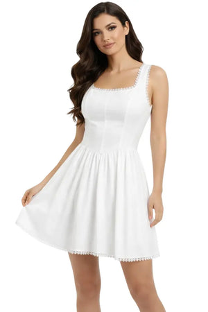 Vestido delicado - Ref: 14485-200 | Blanco | PLU 62385 62387