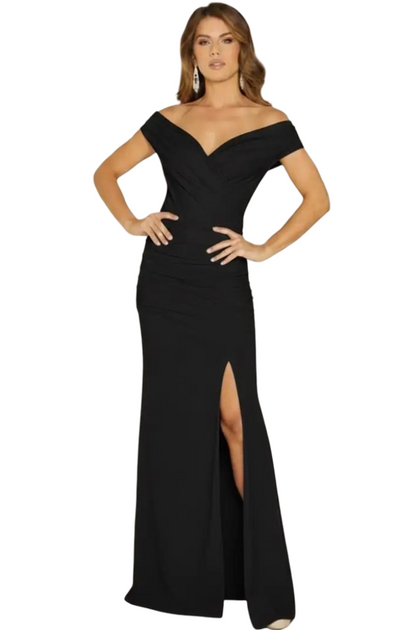 Vestido largo glam de fiesta