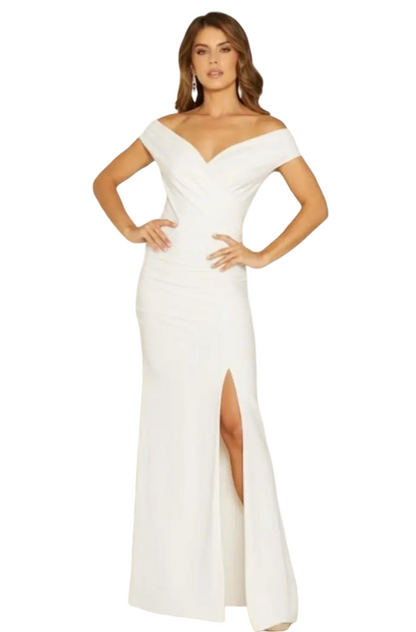 Vestido largo glam de fiesta