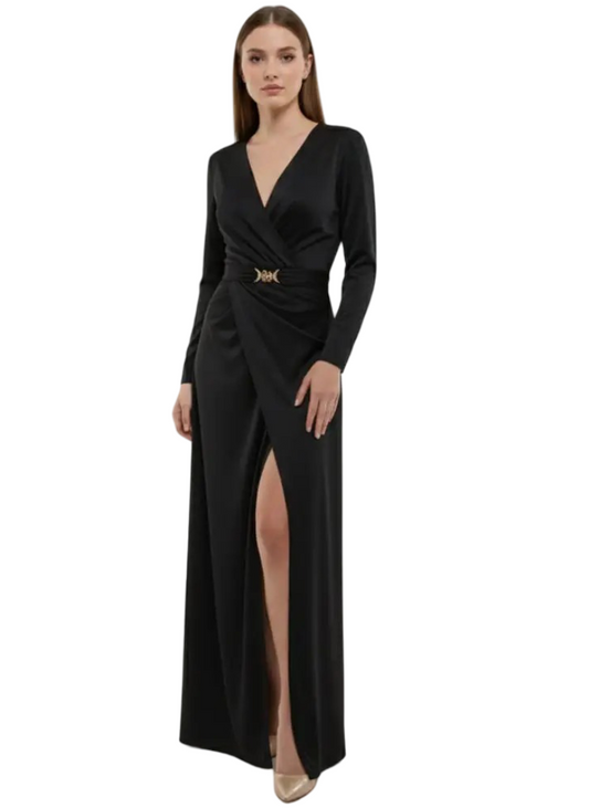 Vestido largo glam para fiesta nocturna