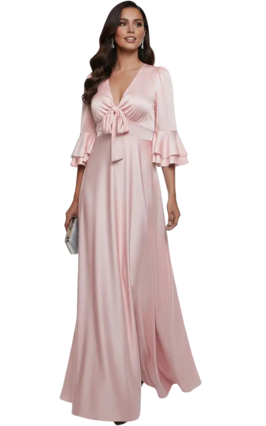 Vestido largo glam formal