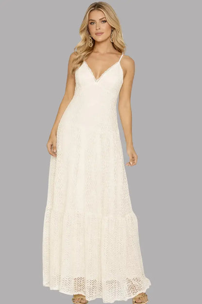 Vestido encaje mediterraneo