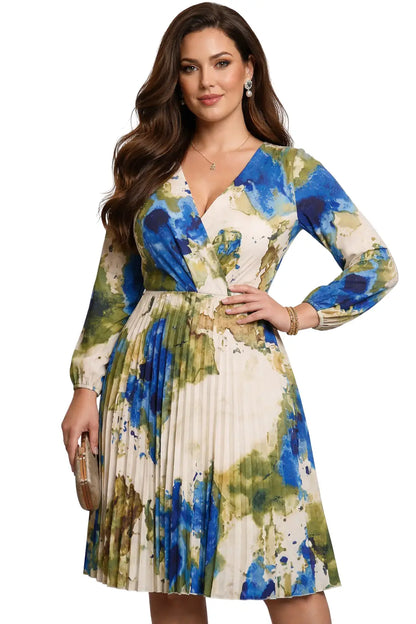 Vestido corto plus estampado - Ref: LP12478-190