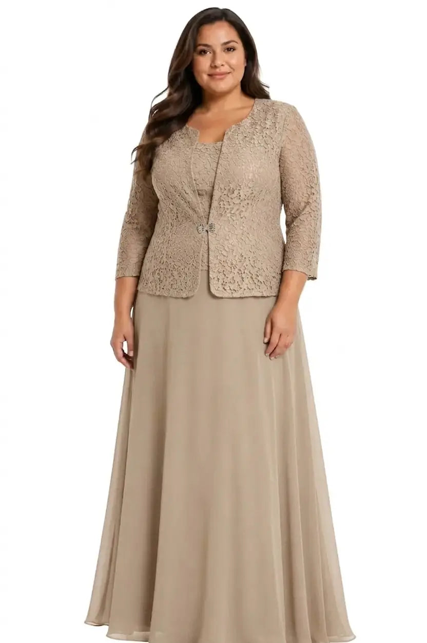 Vestido femenino plus para eventos - Ref: 1820-520