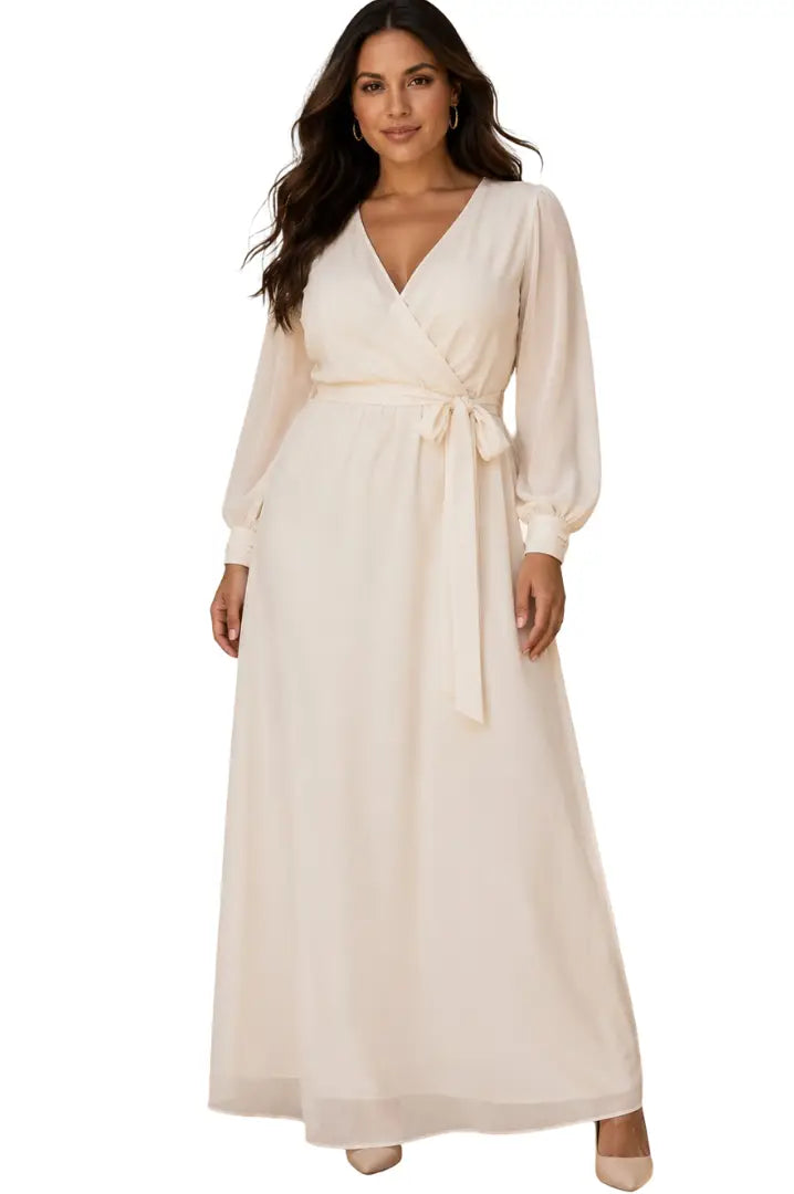 Vestido formal de escote cruzado - Plu: DM4901-280