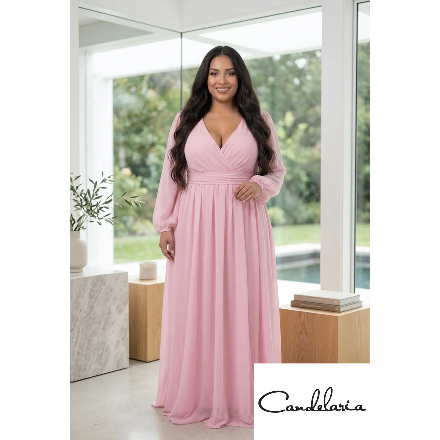 Vestido fresco para evento plus - Ref: DM4901X - 260