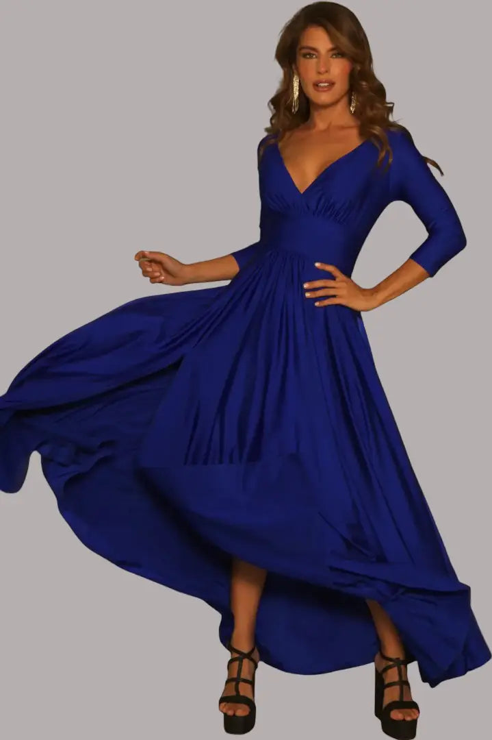 Vestido glam largo estilo chic nocturno - Ref: 8234-360