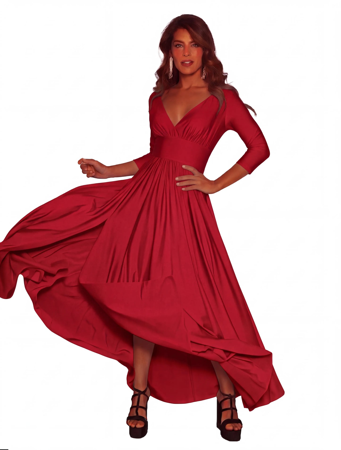 Vestido glam largo estilo chic nocturno - Ref: 8234-360