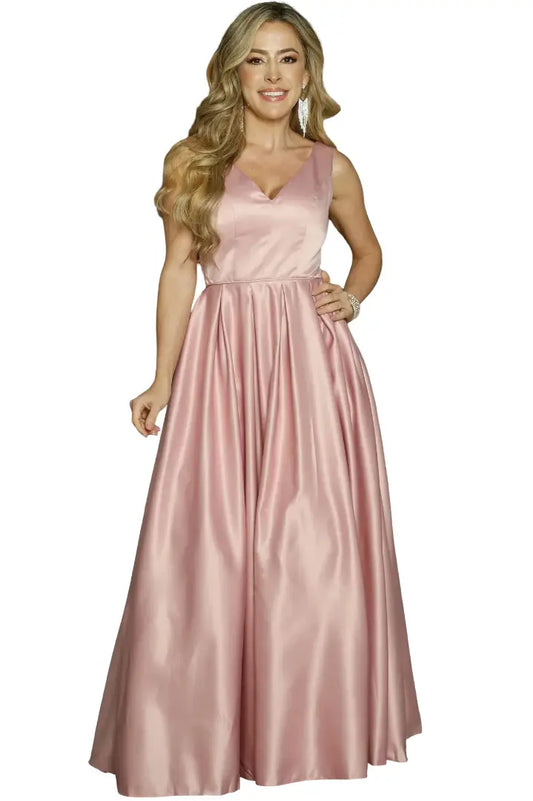 Vestido glam largo look sofisticado moderno