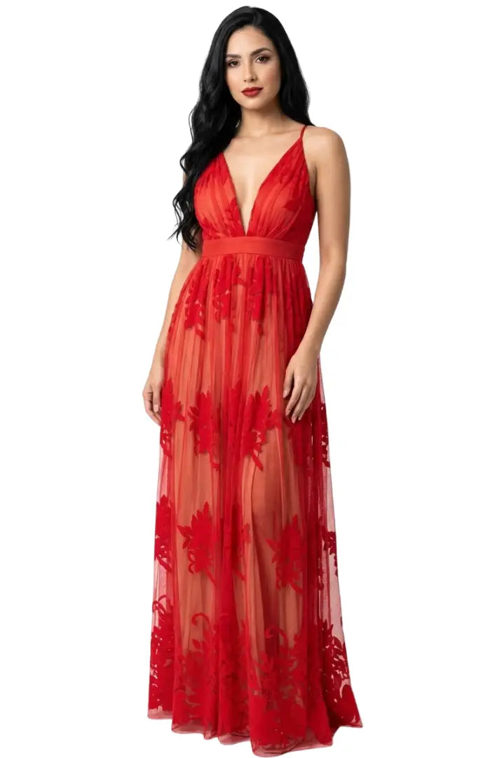 Vestido largo ajustado - Ref: LD3452-200