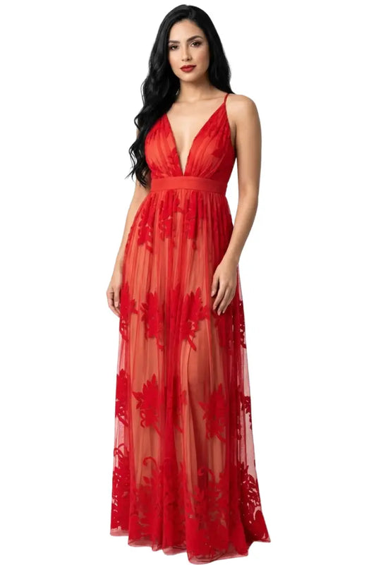 Vestido largo ajustado - Ref: LD3452-200