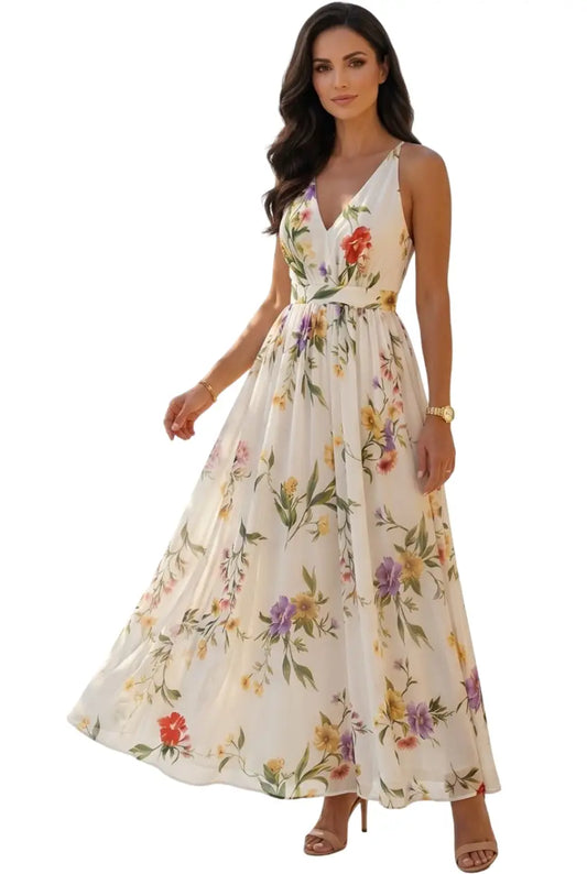 Vestido largo de flores - Ref: DM4219-290