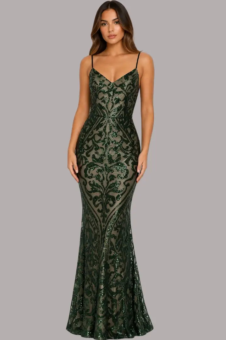 Vestido largo de gala - Ref: CD30199-320