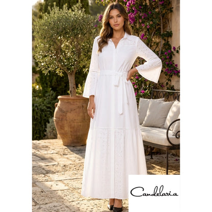 Vestido largo de moda para brunch de día - Ref: 3904-330