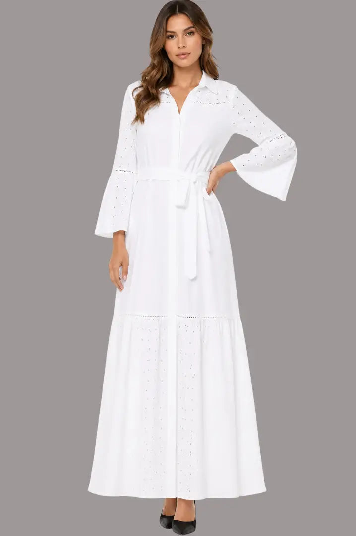 Vestido largo de moda para brunch de día - Ref: 3904-330