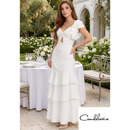 Vestido largo de moda romantico - Ref: 13872-288