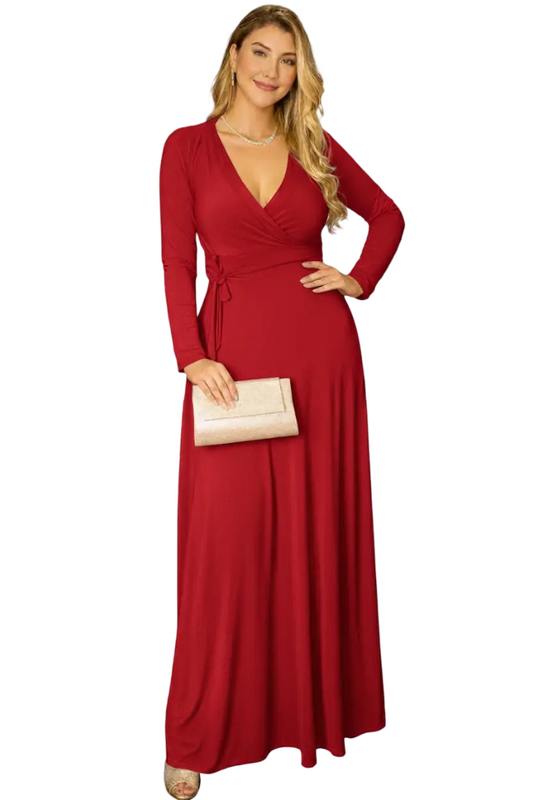 Vestido largo glam sofisticado