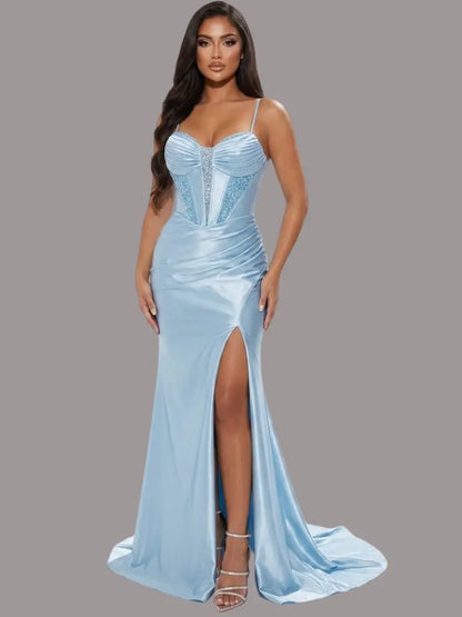 Vestido largo elegante gala - Ref: D136-370
