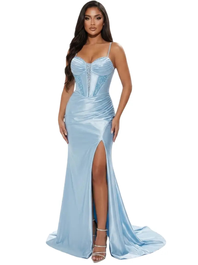 Vestido largo elegante gala - Ref: D136-370