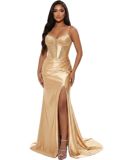 Vestido largo elegante gala - Ref: D136-370