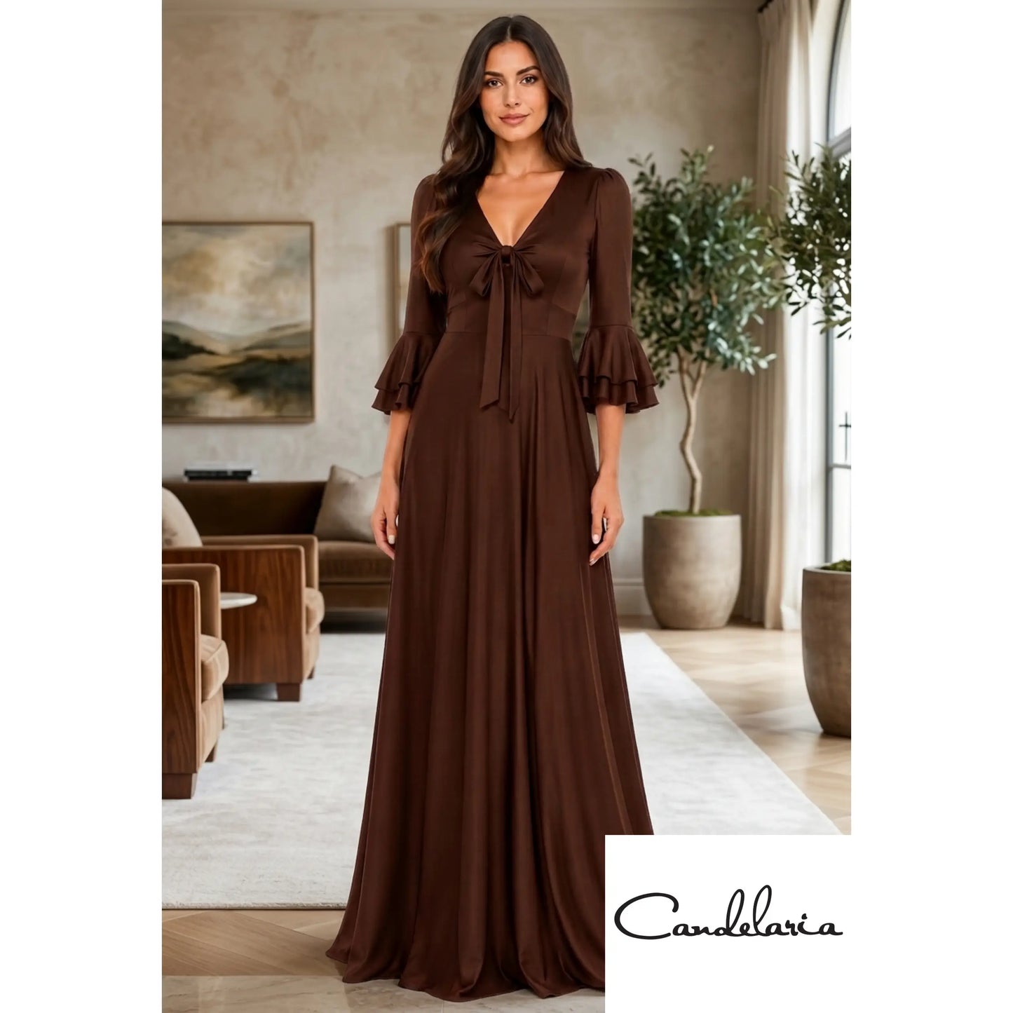 Vestido largo formal - Ref: BENDECIDA-250