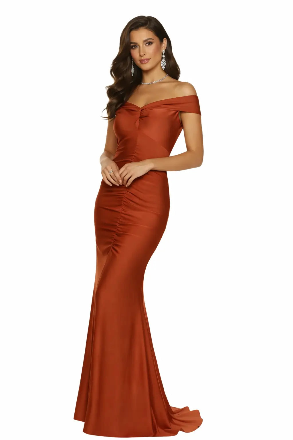 Vestido largo glam estilo couture - Ref: K89828-180