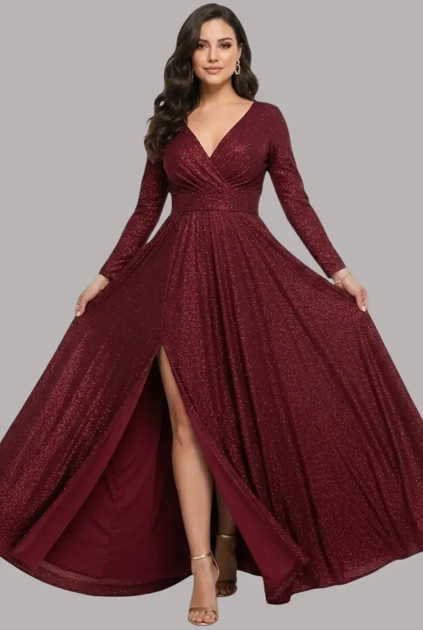 Vestido largo glam glamuroso - Ref: 8244-370
