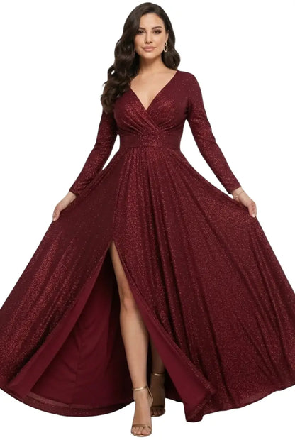 Vestido largo glam glamuroso - Ref: 8244-370