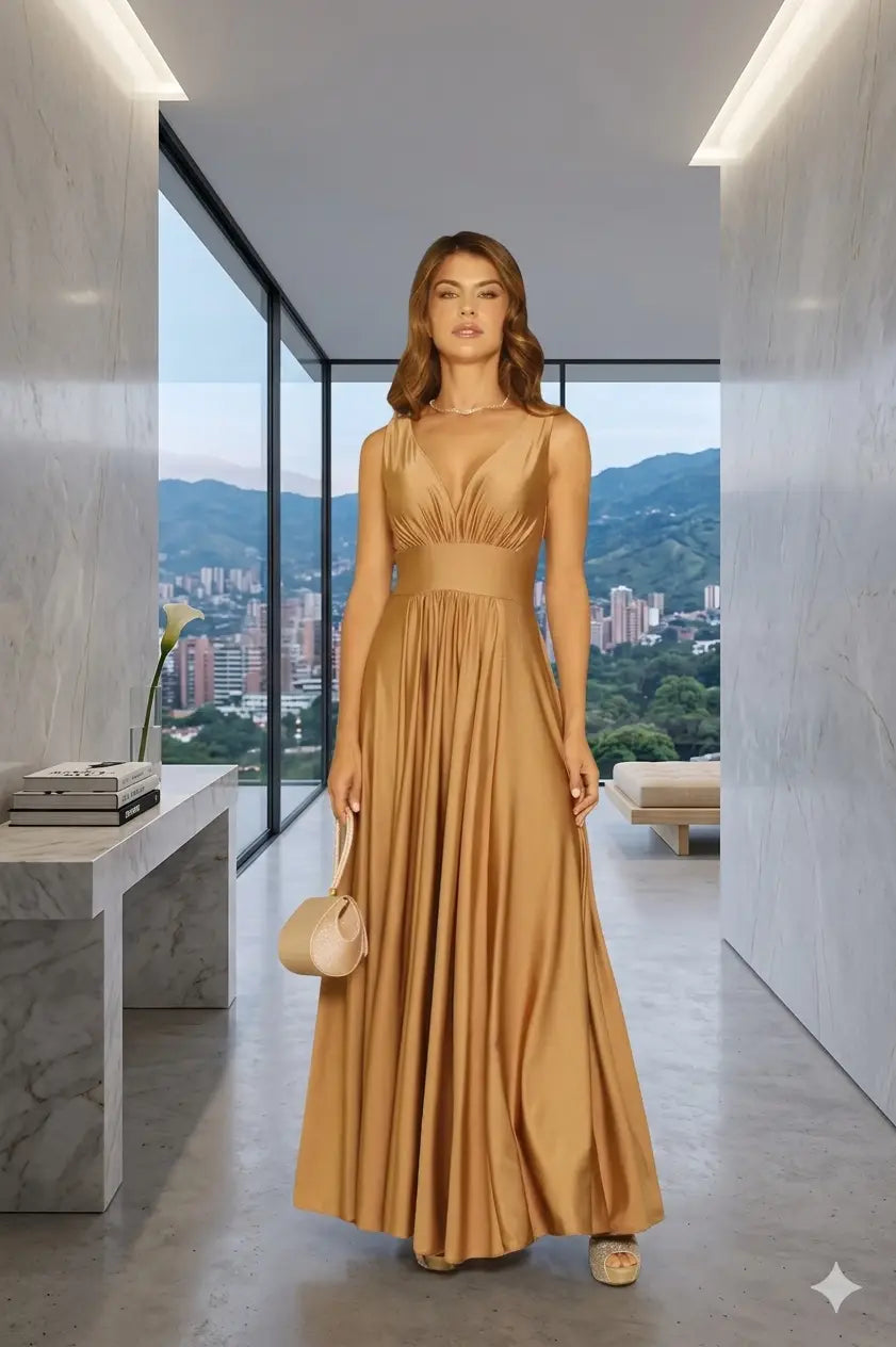 Vestido largo para eventos -Ref: 8153-360