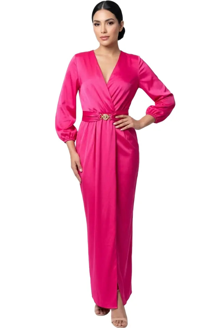 Vestido largo glam para fiesta nocturna - Ref: 13112-220