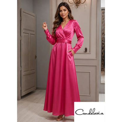 Vestido largo para celebraciones importantes - Ref: D0110240