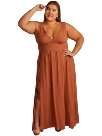 Vestido largo plus para eventos - Ref :8153-360