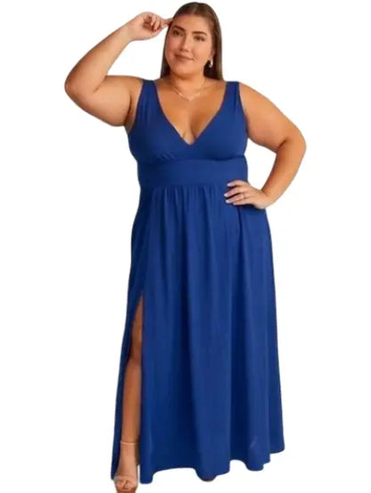 Vestido largo plus para eventos - Ref :8153-360