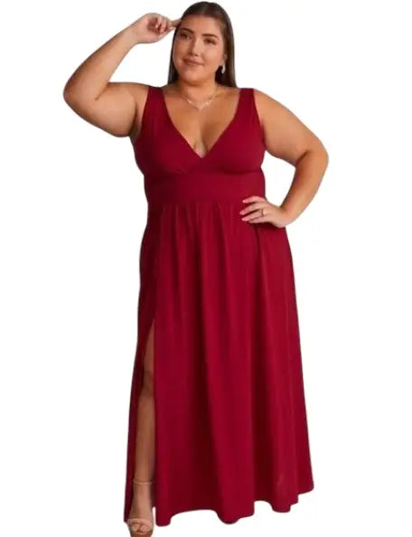 Vestido largo plus para eventos - Ref :8153-360