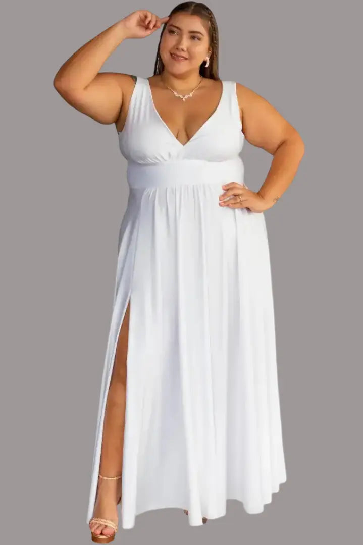 Vestido largo plus para eventos - Ref :8153-360