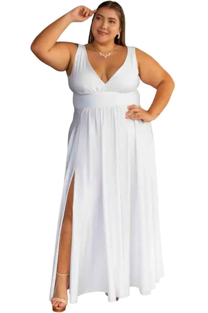 Vestido largo plus para eventos - Ref :8153-360