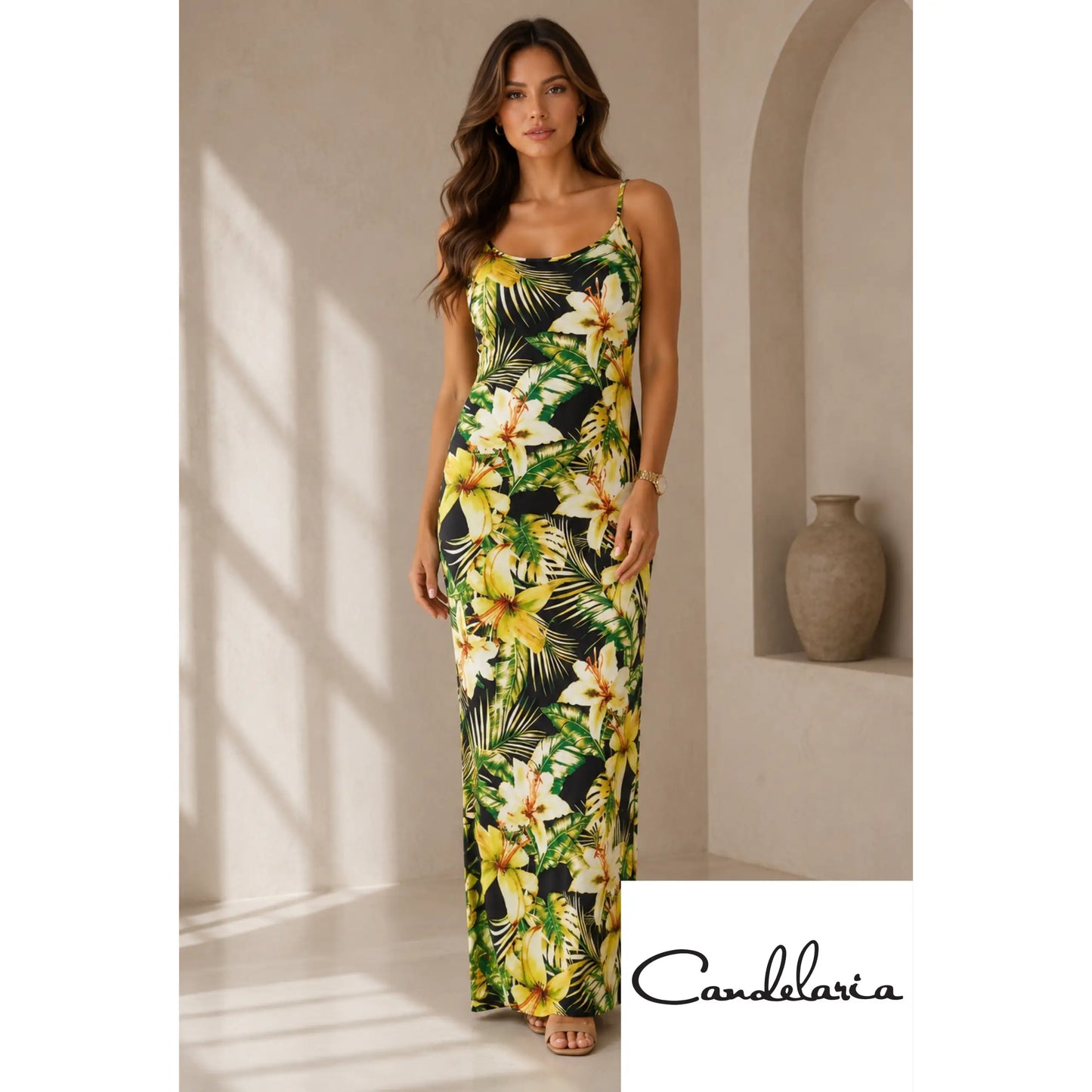Vestido tropicales para almuerzos al aire libre - Ref: HMD14041SR887-11