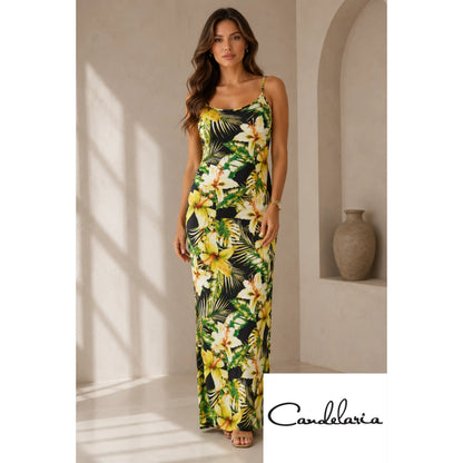 Vestido tropicales para almuerzos al aire libre - Ref: HMD14041SR887-11