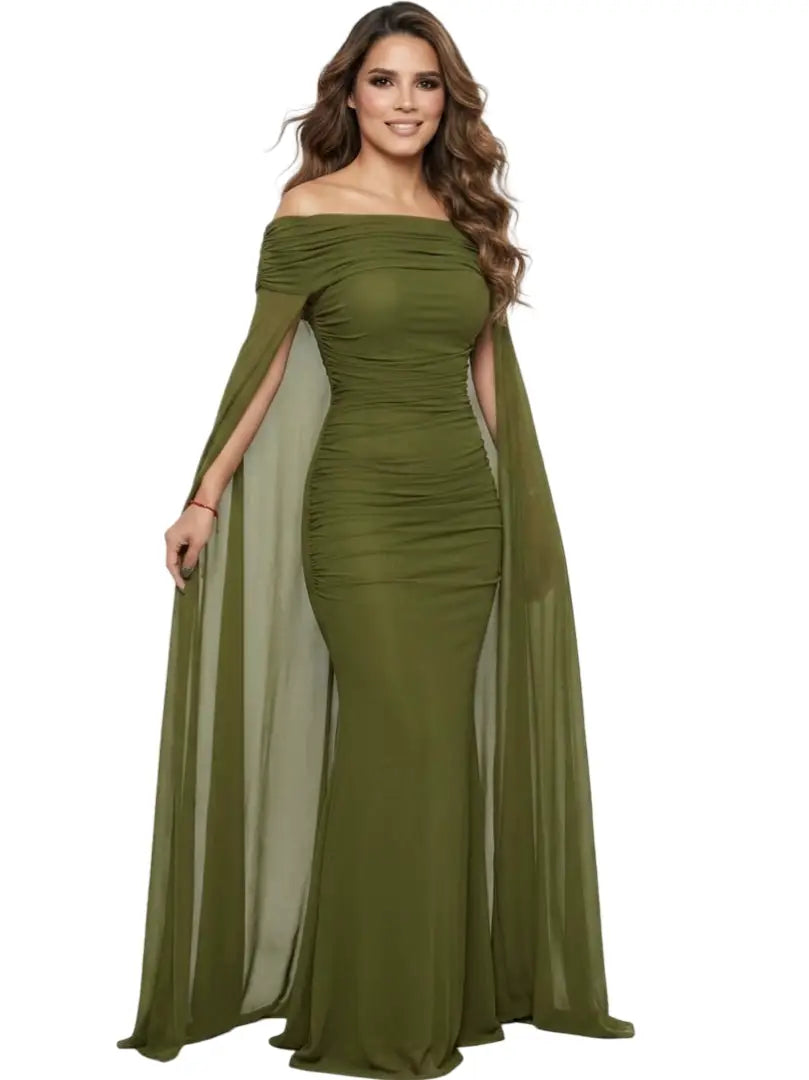 Vestido verde oliva - Ref: SMD2197HP-280