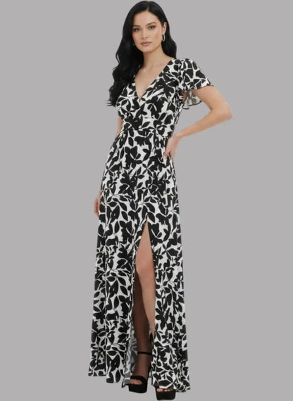 Vestido manga mariposa