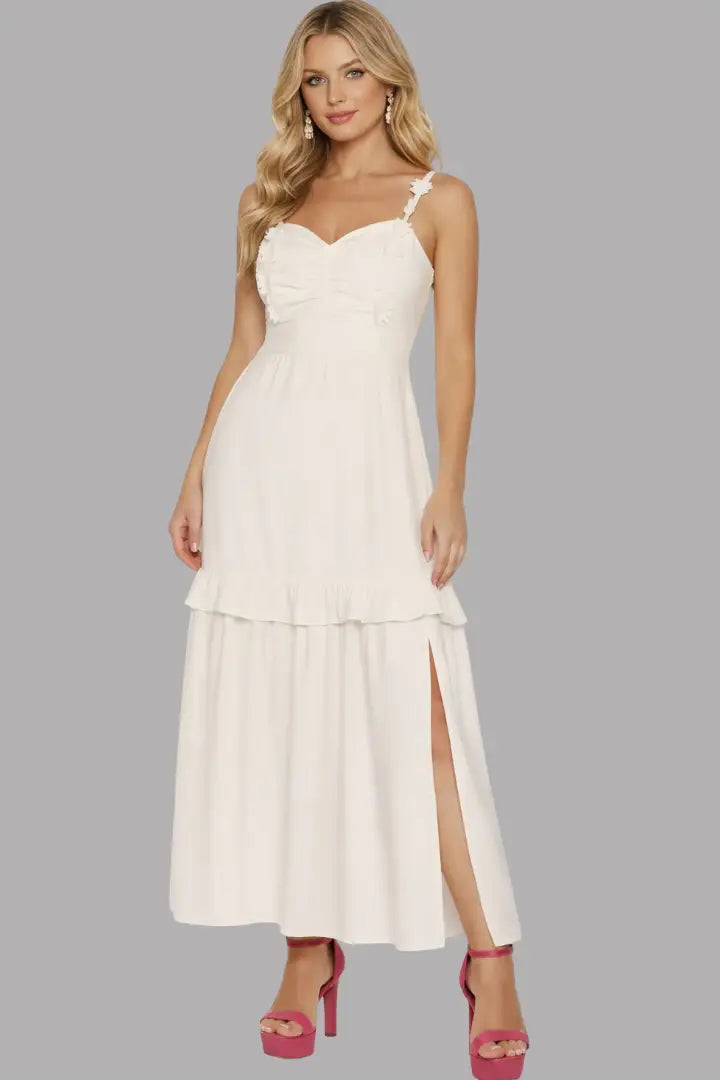 Vestido largo mujer con escote - Ref: 11107108-180