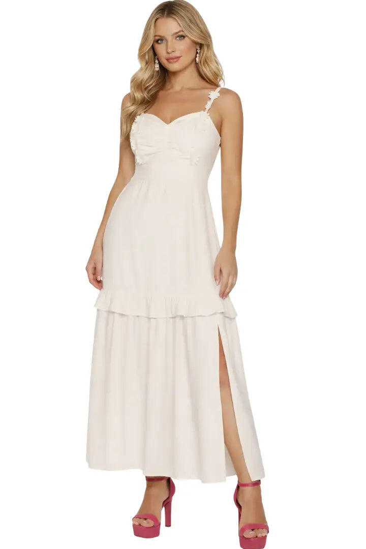 Vestido largo mujer con escote - Ref: 11107108-180