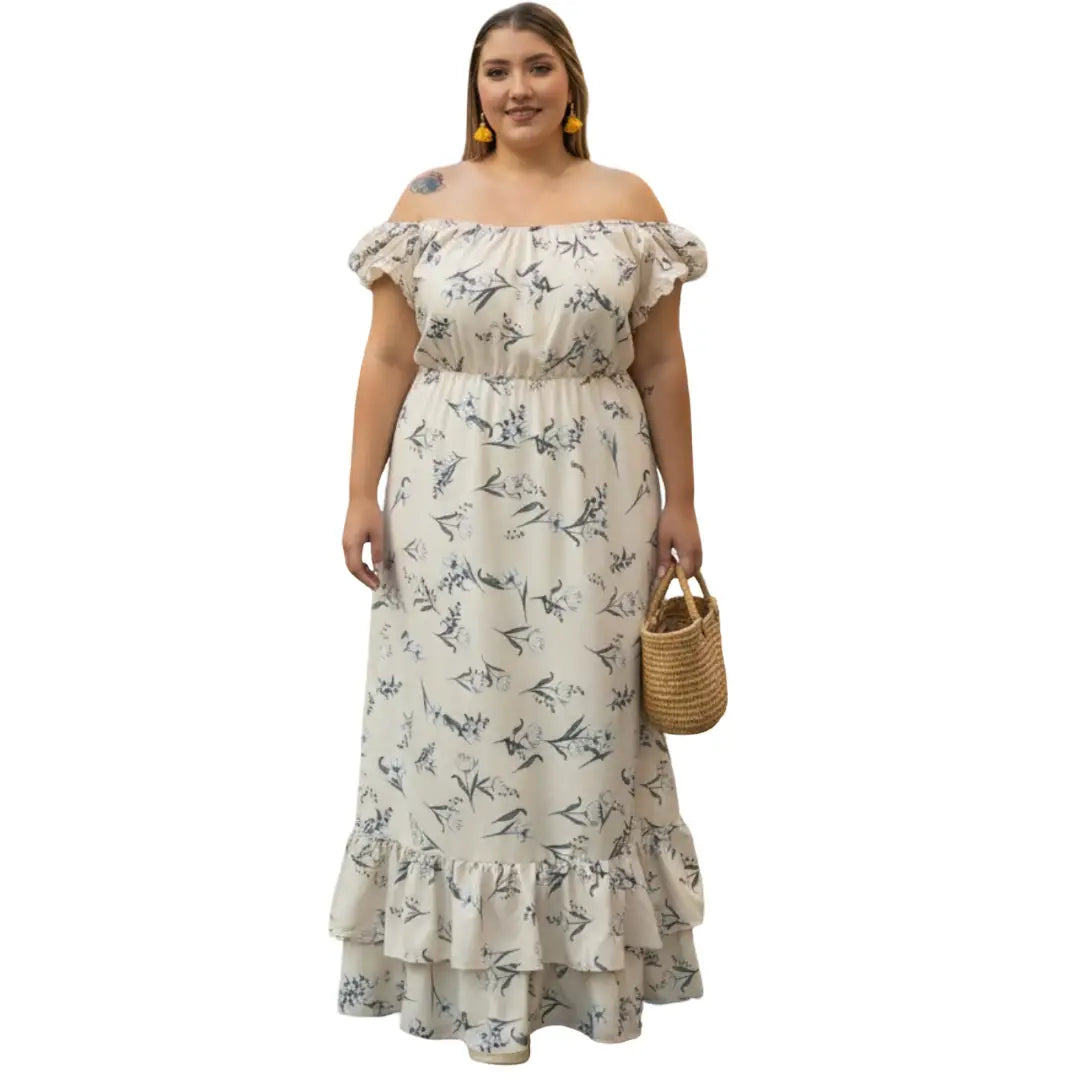 Vestido maxi plus size